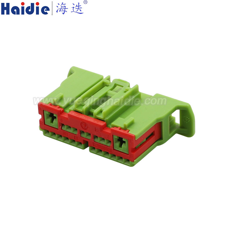 2295163-4, 22pin, female, composite, green, Automotive Wire Harness Connector
