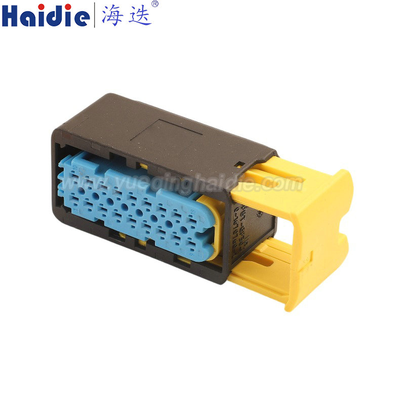4-1563759-1, 18pin, female, 12 V / 24 V / 48 V, 18 Position, Automotive Housing for Female Terminals, Wire-to-Wire, 4 mm [.157 in] Centerline, Heavy Duty Sealed Connector Series