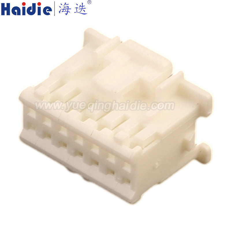 PADP-14V-1-S, 14pin, female, white, Automotive Wire Harness Connector Plastic Housing Plug with Matching Terminals