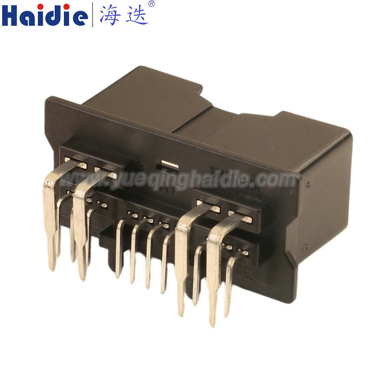 2005353-2, 14pin, composite, black, pin header