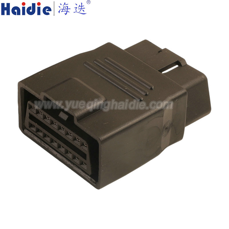 HD164NC-1.8-11, 16pin, male, black, unsealed, Automotive Wire Harness Connector Plastic Housing Plug with Matching Terminals