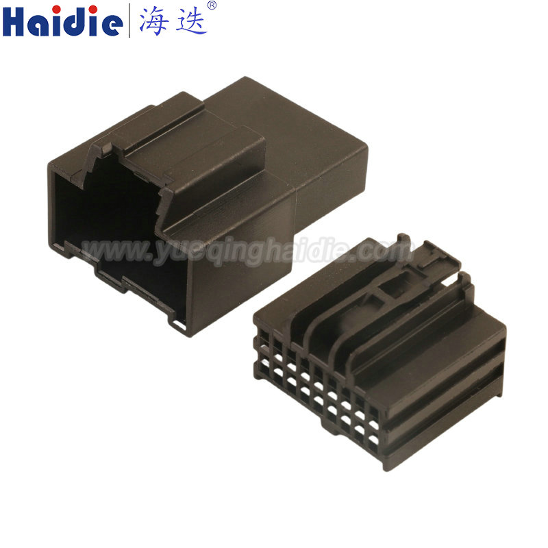 HD184-0.6-11/21, 18pin, male female, black, Automotive Wire Harness Connector Plastic Housing Plug with Matching Terminals