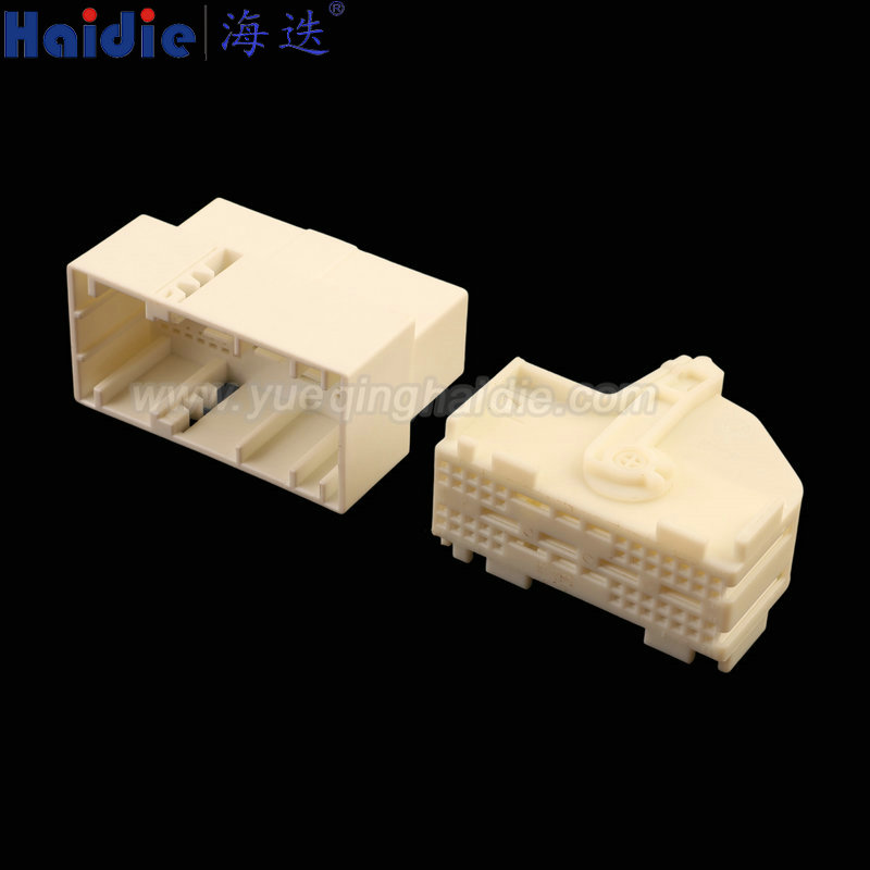 HD542-0.6-2.8-6.3-11/21, 54pin, male female, white, Automotive Wire Harness Connector Plastic Housing Plug with Matching Terminals