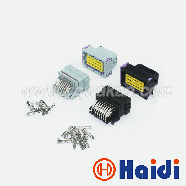 24pin connector in black grey color