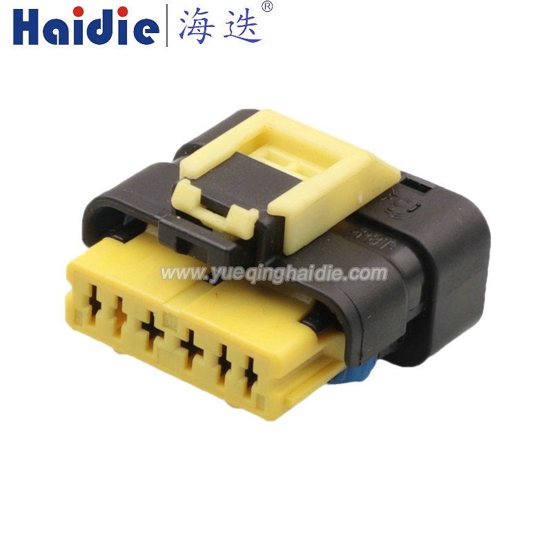 6pin Auto Pin Wire Cable Harness Auto Connector Housing Plug And Terminal HD063E-1.5-2.8-21