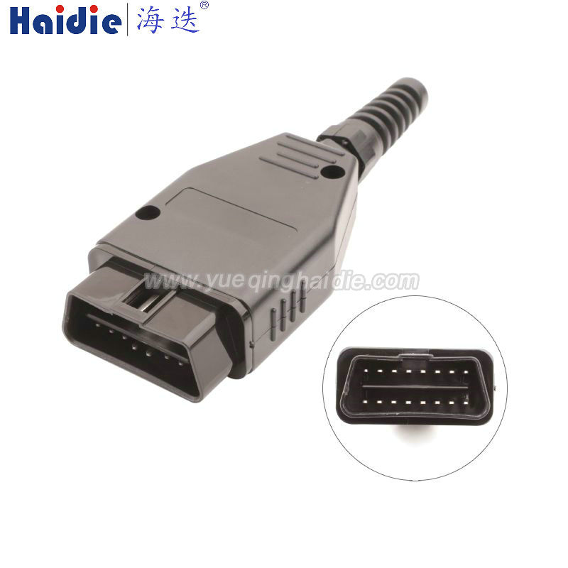 Auto Pin Wire Cable Harness Auto Connector Housing Plug And Terminal OBD插头-3