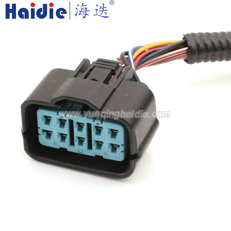 10pin Auto Pin Wire Cable Harness Auto Connector Housing Plug And Terminal HD103C-2.2-21