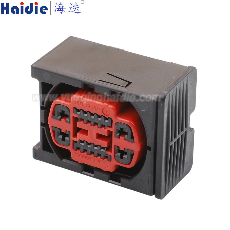 2295154-3 6 Pin Copper Female Automotive Wire Harness Connector Plastic Housing Plug with Matching Terminals