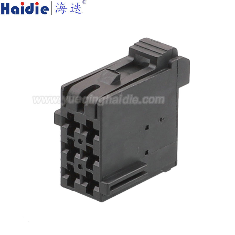 HD063Y-2.8-21B 6 Pin Black Copper Female Automotive Wire Harness Connector Plastic Housing Plug with Matching Terminals