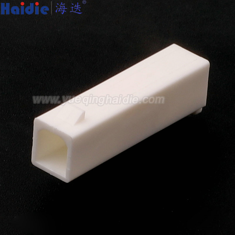 MG620223 1 Pin White Copper Male Automotive Wire Harness Connector Plastic Housing Plug with Matching Terminals