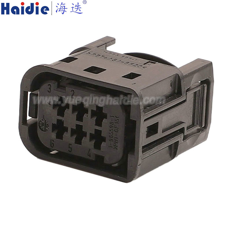 1-967332-1 6 Pin Copper Automotive Wire Harness Connector Plastic Housing Plug with Matching Terminals