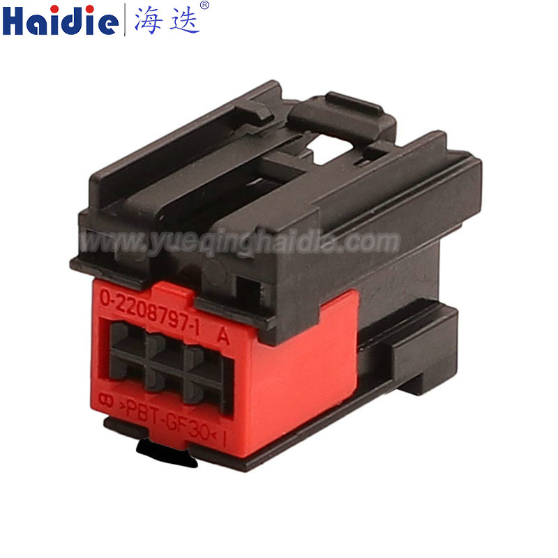 9-2208798-5 6 Pin Seat Heating Control Button Wiring Connector