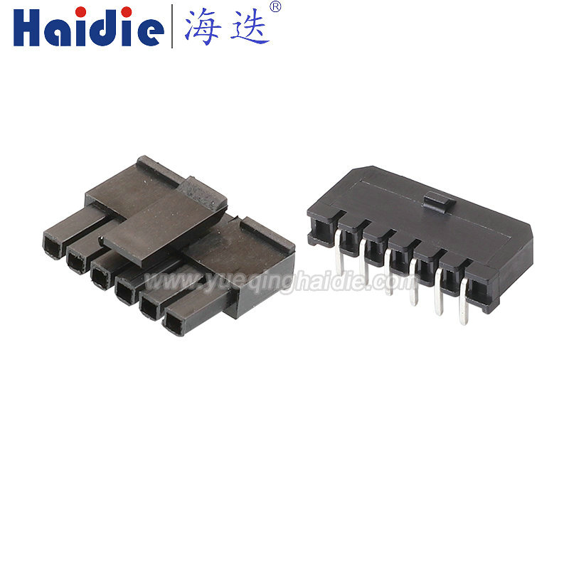 43645-0600/43650-0612 Haidie 6 Pin Male/Female Spacing 3.00mm 6PIN Micro-Fit 3.0 Connector Socket