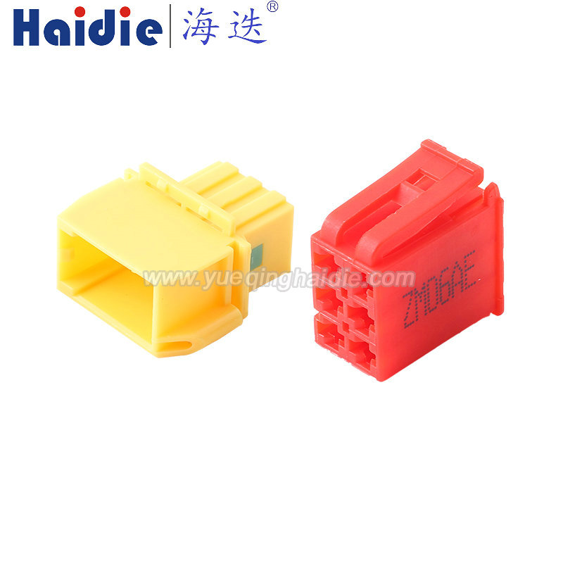 HD064W-2.8-11/HD064W-2.8-21R Haidie 6 Pin Copper Male/Female Automotive Wire Harness Connector Plastic Housing Plug with Matching Terminals