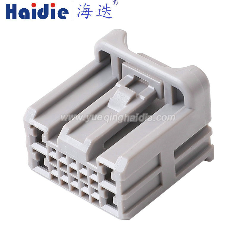 14SHC-B-1A Haidie 14 Pin Copper Female composite Automotive Wire Harness Connector Plastic Housing Plug with Matching Terminals