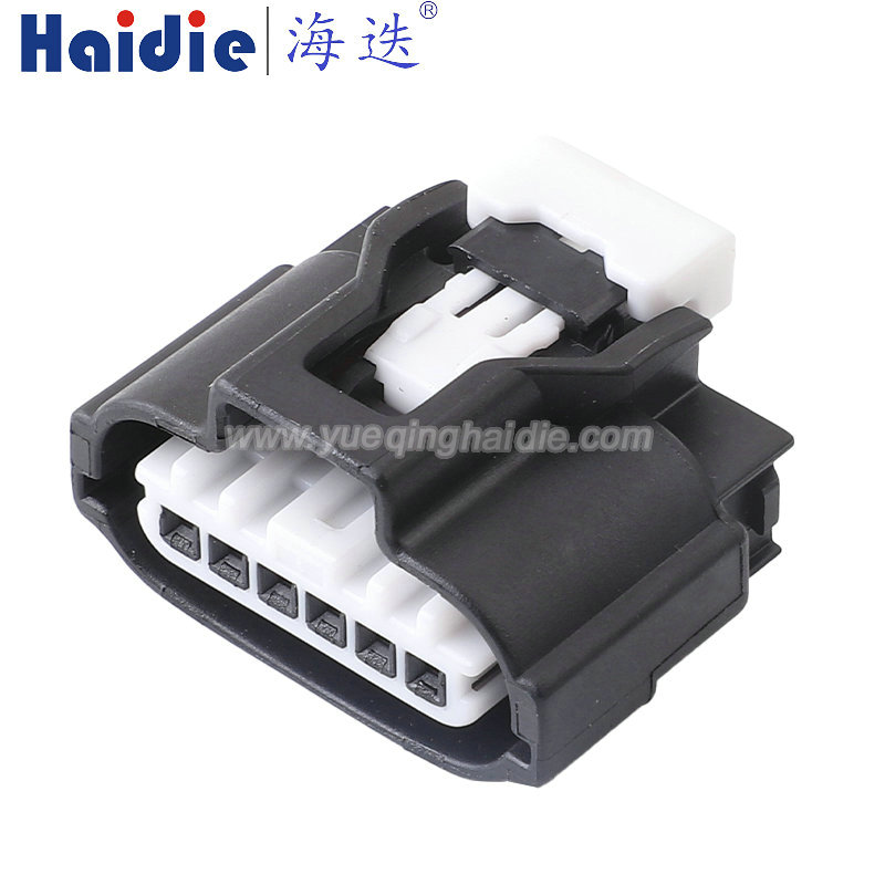6189-7607 Haidie 6 Pin Copper Female waterproof Automotive Wire Harness Connector Plastic Housing Plug with Matching Terminals