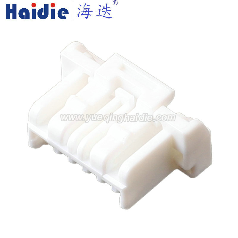 Haidie 6 Pin Copper Female Automotive Wire Harness Connector Plastic Housing Plug with Matching Terminals