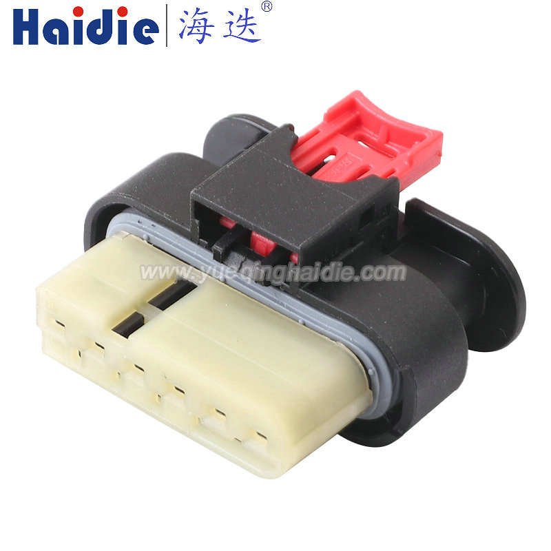 35020435 Haidie 6 Pin Copper Female waterproof Automotive Wire Harness Connector Plastic Housing Plug with Matching Terminals
