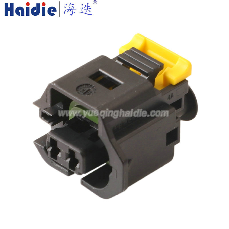 13595623 Haidie 2 Pin Female waterproof Automotive Wire Harness Connector Plastic Housing Plug with Matching Terminals