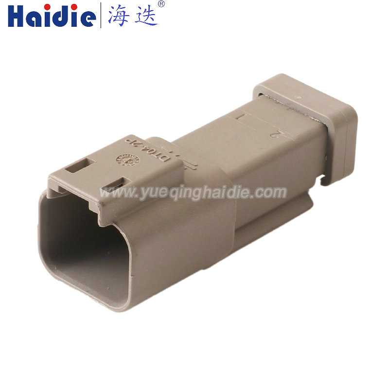 DT04-2P-EP04/W2P Haidie 2 Pin Male Automotive Wire Harness Connector Plastic Housing Plug with Matching Terminals