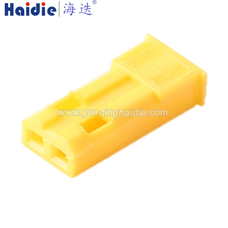 HD029E-0.6-21Y Haidie 2 Pin Female Automotive Wire Harness Connector Plastic Housing Plug with Matching Terminals