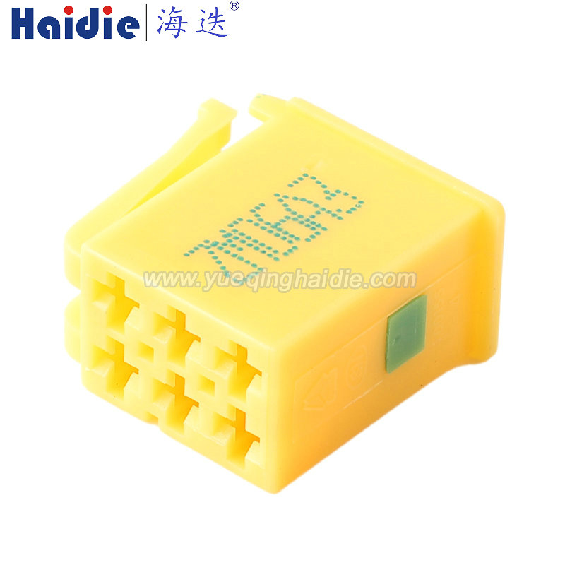 HD0618A-2.8-21 Haidie 6 Pin Female Automotive Wire Harness Connector Plastic Housing Plug with Matching Terminals