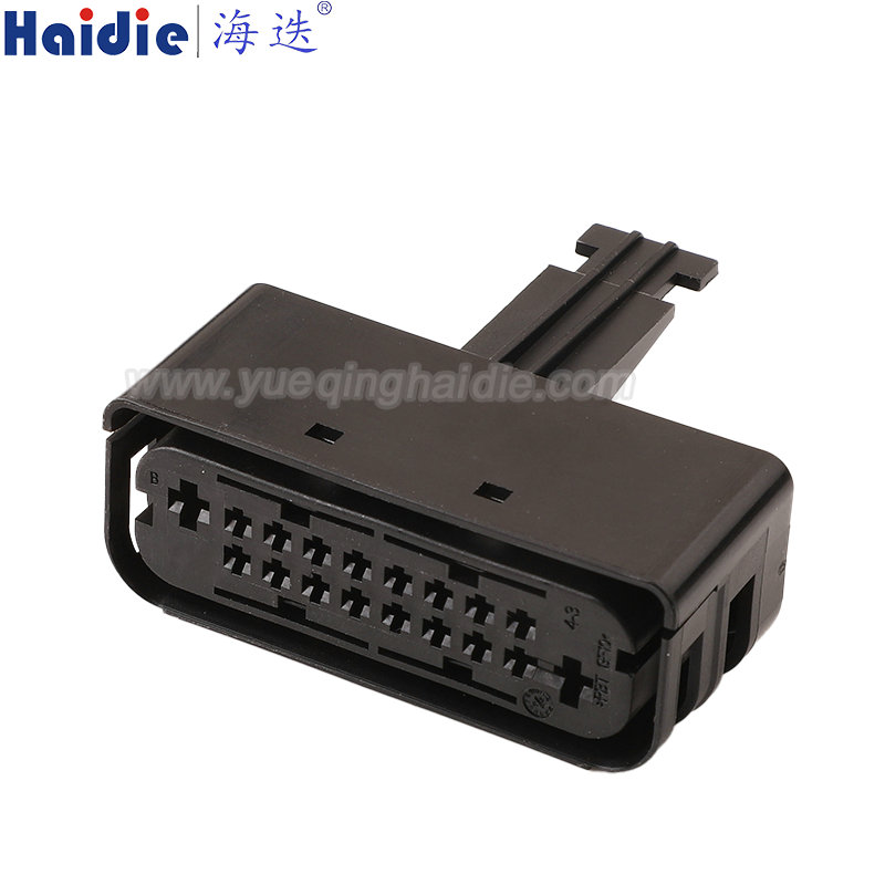 1-966636-1/1J0959383C Haidie 18 Pin Female composite Automotive Wire Harness Connector Plastic Housing Plug with Matching Terminals