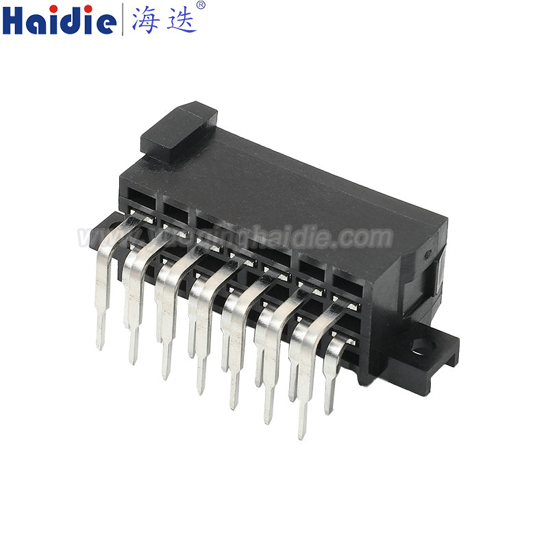 828801-5 Haidie 14 Pin pin header Automotive Wire Harness Connector Plastic Housing Plug with Matching Terminals