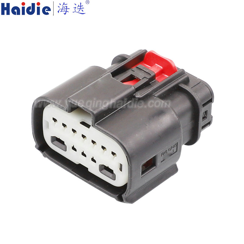 160111-6001 Haidie 12 Pin Female composite waterproof Automotive Wire Harness Connector Plastic Housing Plug with Matching Terminals