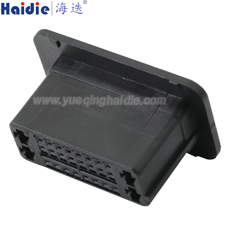 1304488107 Haidie 28 Pin Female composite Automotive Wire Harness Connector Plastic Housing Plug with Matching Terminals