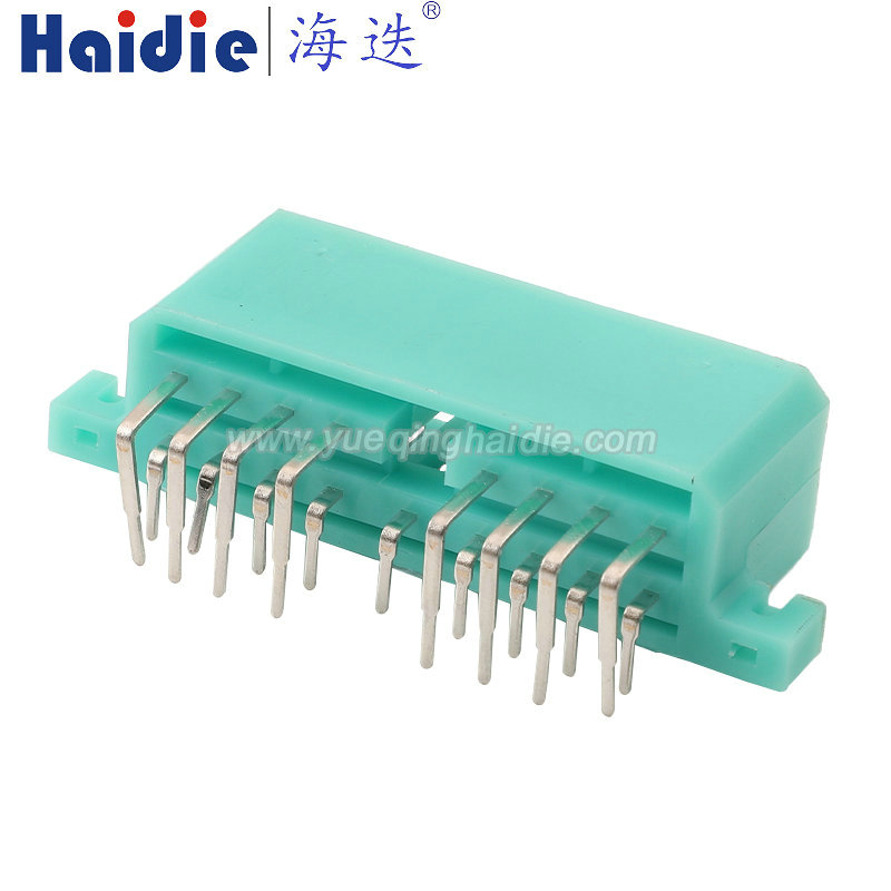 171366-4, 17pin, green, pin header