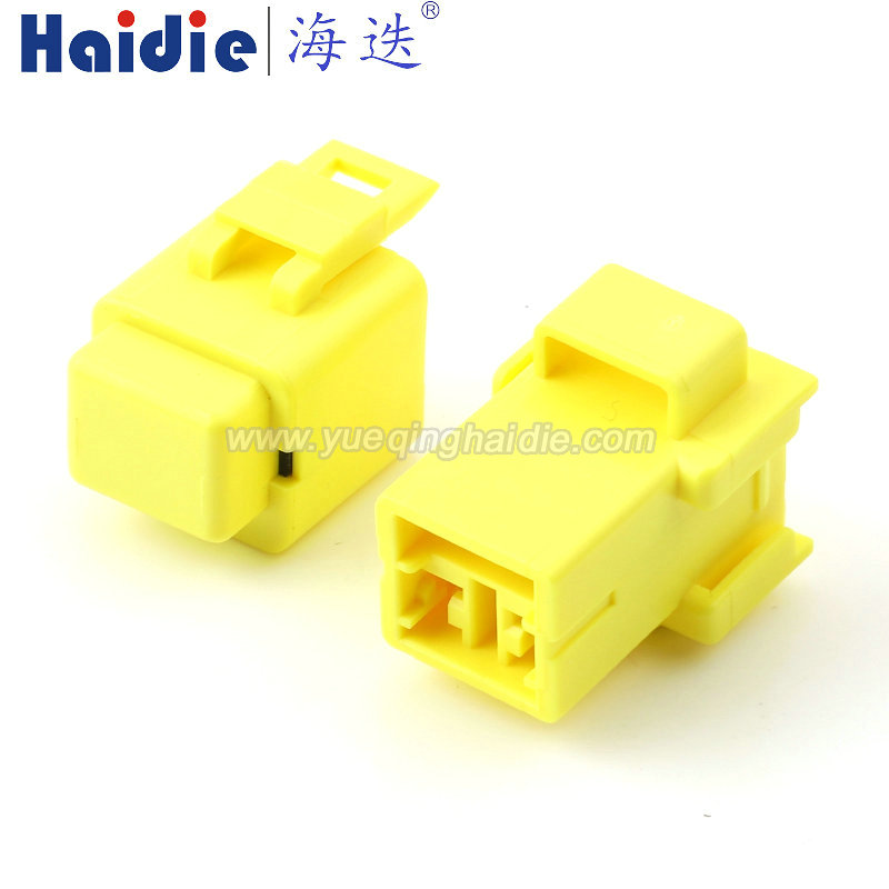 MFW-C-2F-B, 2pin, female, yellow, Automotive Wire Harness Connector, dust cover