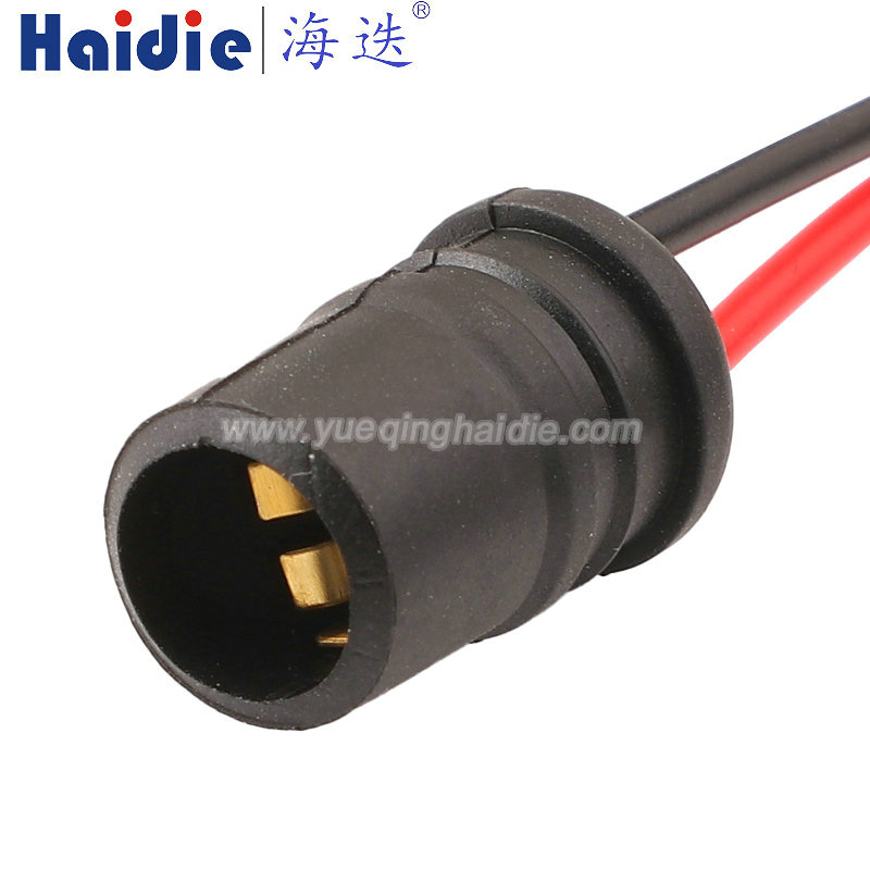 HDLH-0003, straight through, black, with wire, lamp holder