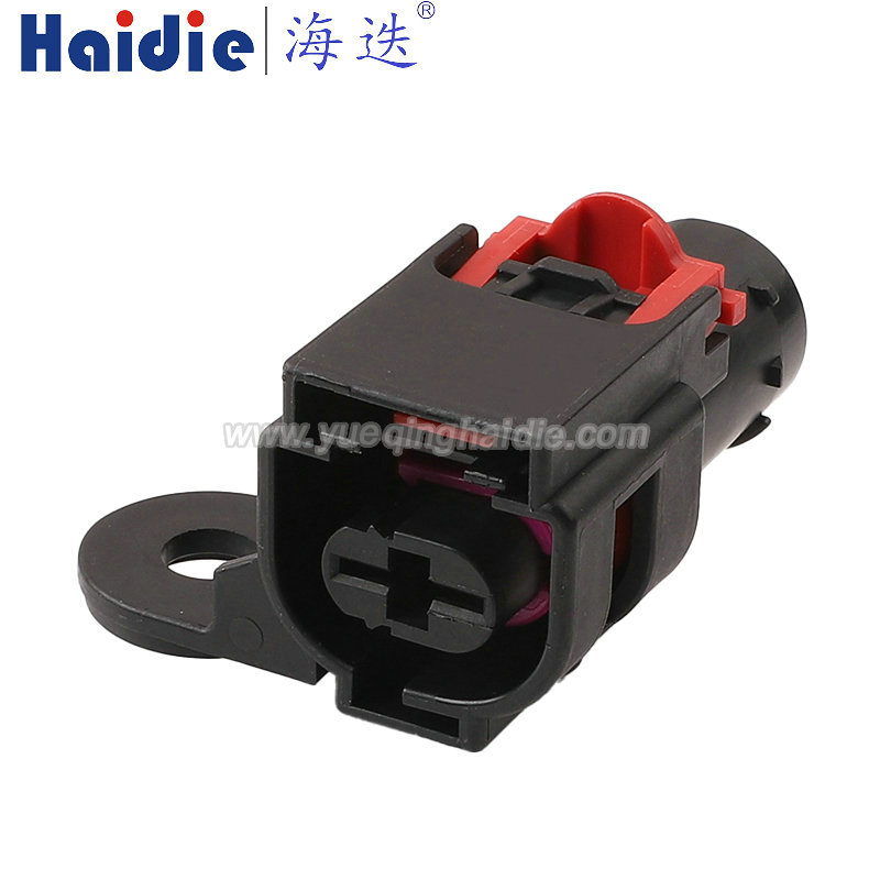 4G0906234B, 1pin, female, black, Automotive Wire Harness Connector