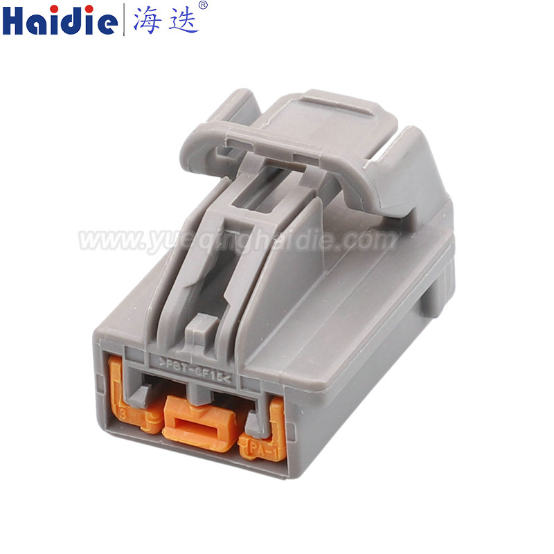7283-6445-40, 2pin, female, Automotive Electric Tail Door Wiring Socket AC Assembly Grey Auto Unsealed Connector