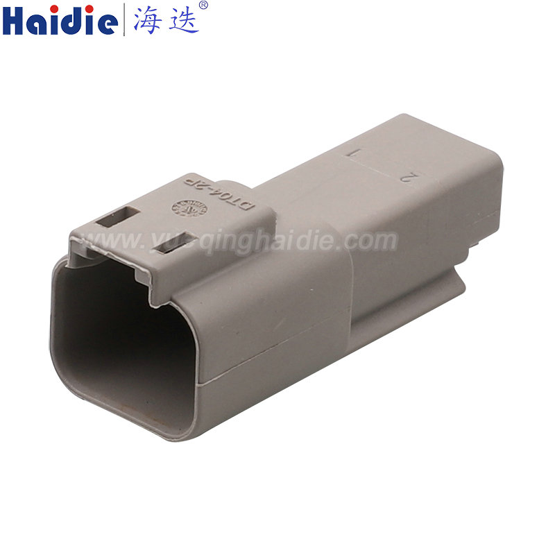 AT04-2P / DT04-2P, 2pin, male,  Starter Car Waterproof Wire Connector Auto Waterproof Socket With Cables Auto Parts