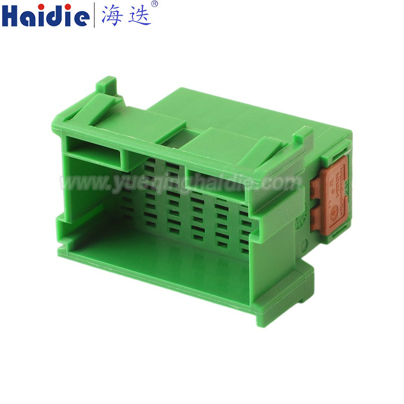 1-967630-4 / 967635-1, 21pin, male, green,  automotive power amplifier connector FAW Heavy duty ABS EBS male butt harness plug