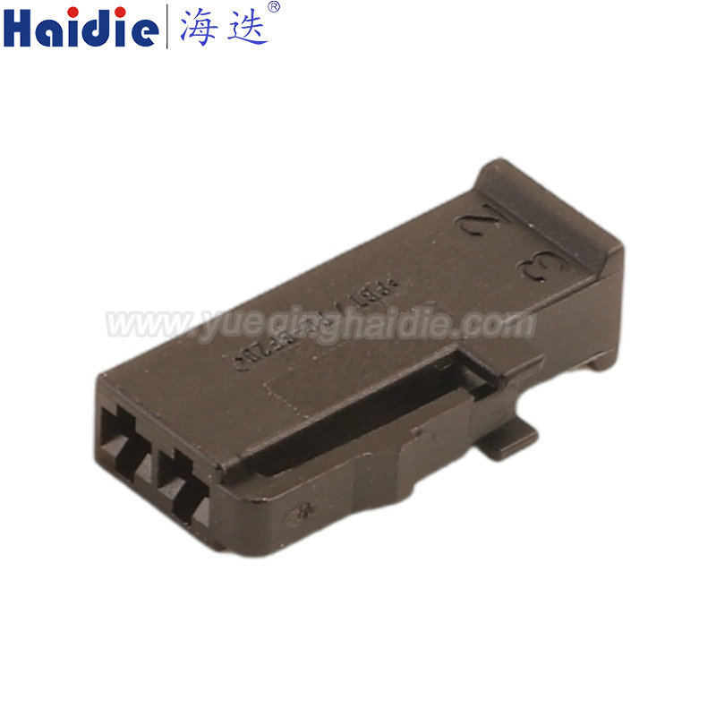 1-1452054-1, 12 V / 24 V / 48 V, 2 Position, Automotive Housing for Female Terminals, Wire-to-Board / Wire-to-Wire, 3.5 mm [.14 in] Centerline, Black, Hybrid