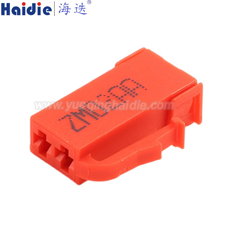 HD029YB-2.8-21, 2pin, female, red, 2 Pin Automotic Connector